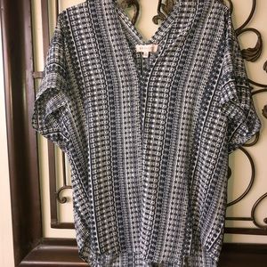 Philosophy Printed V-Neck Tunic